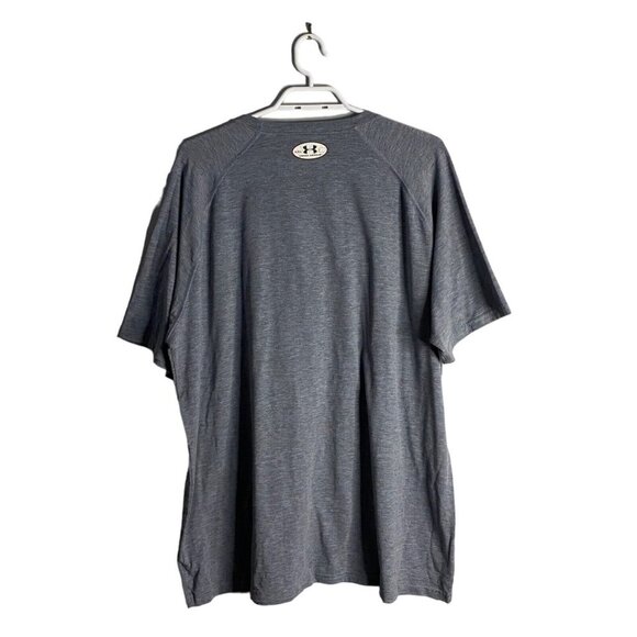 Under Armour Men's Heather Blue Crewneck Short Sleeve T-Shirt - Picture 8 of 8